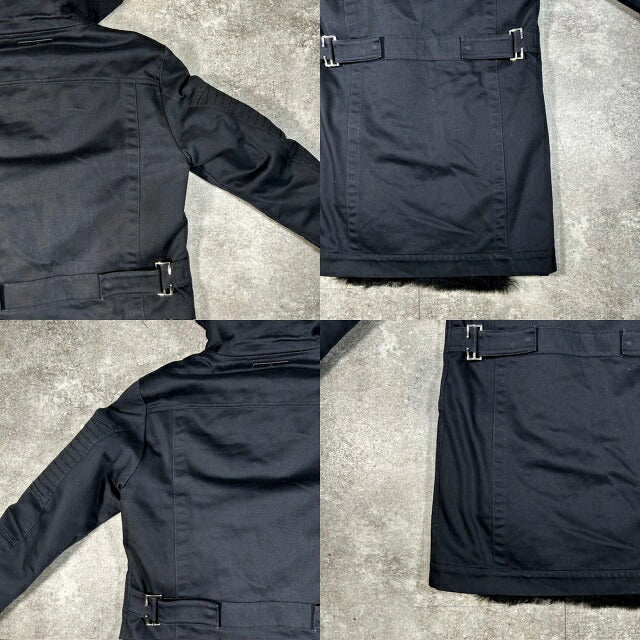 DIESEL Black Gold Military Quilted Liner Coat Black Size 44