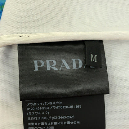 Prada 19SS Flashback Print High Track Jacket Blue Size M