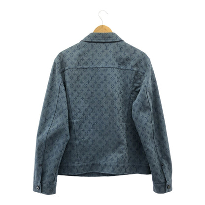 Louis Vuitton Blue Monogram Street Denim Jacket Size 50