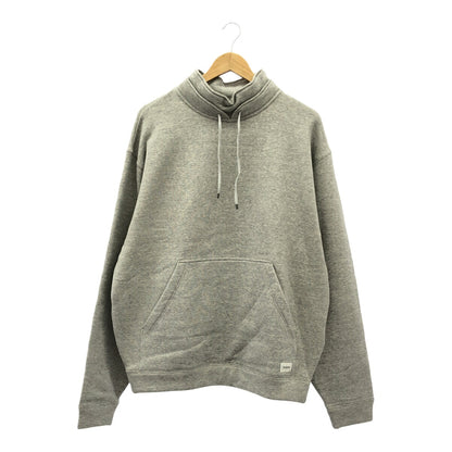 SAINT LAURENT 24AW Gray Cotton High-Neck Sweatshirt Size M