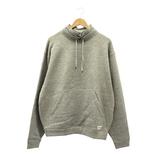 SAINT LAURENT 24AW Gray Cotton High-Neck Sweatshirt Size M