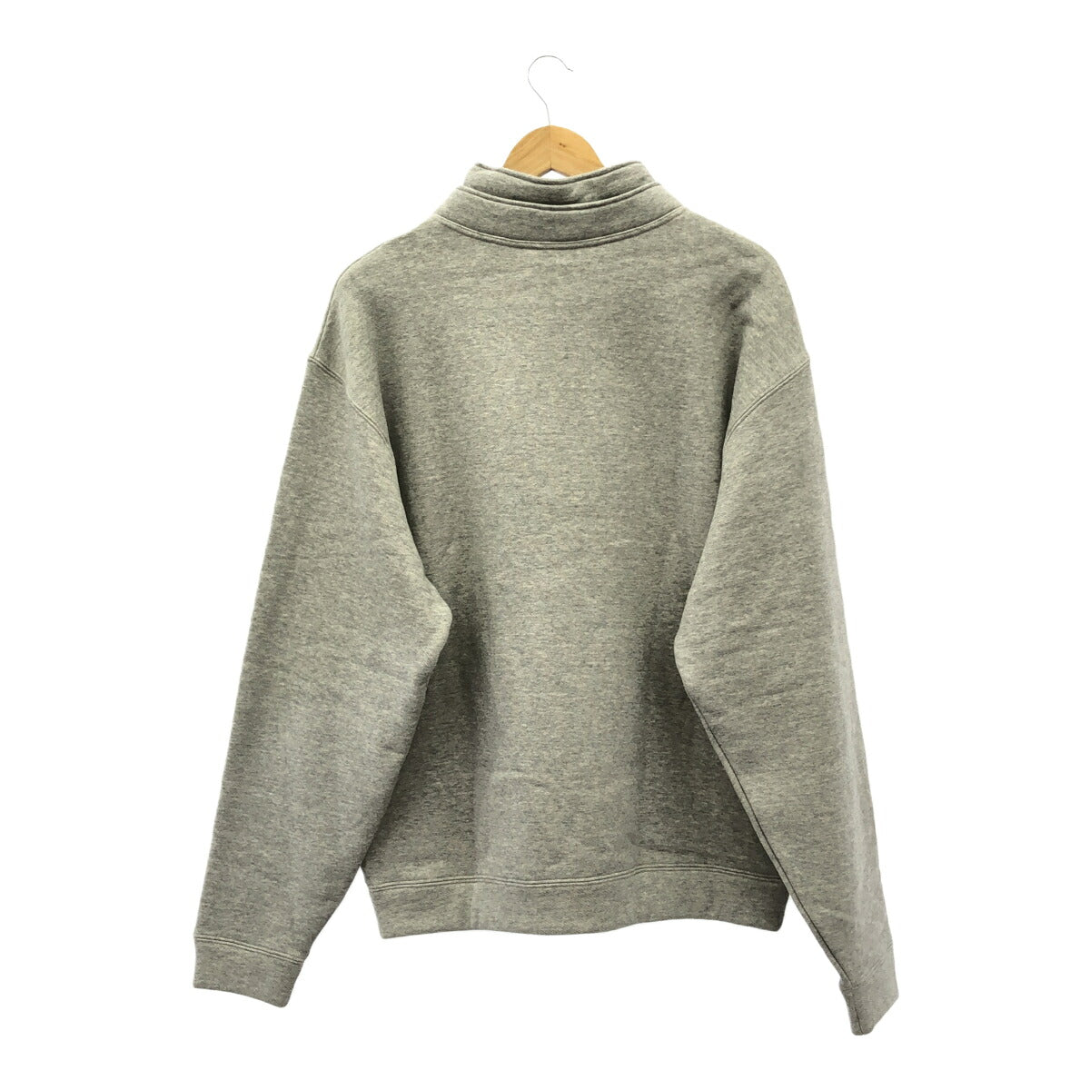 SAINT LAURENT 24AW Gray Cotton High-Neck Sweatshirt Size M