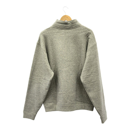 SAINT LAURENT 24AW Gray Cotton High-Neck Sweatshirt Size M