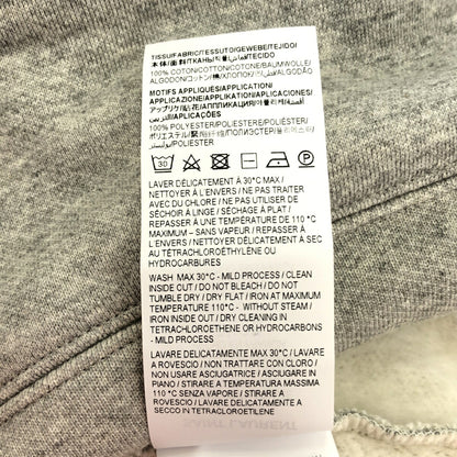 SAINT LAURENT 24AW Gray Cotton High-Neck Sweatshirt Size M