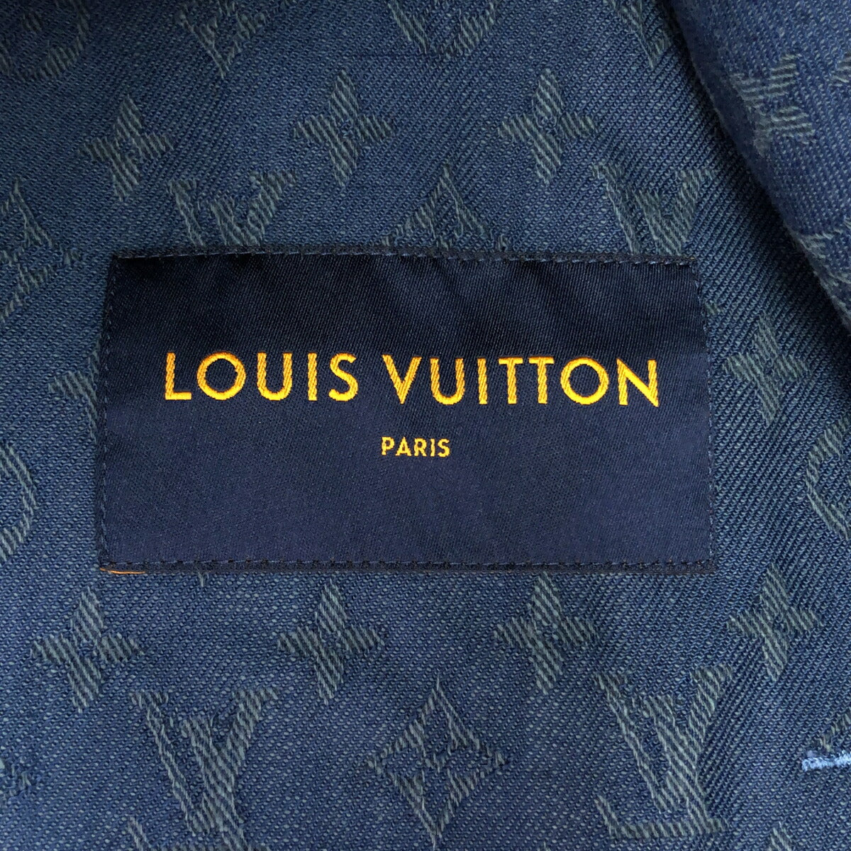 Louis Vuitton Blue Monogram Street Denim Jacket Size 50