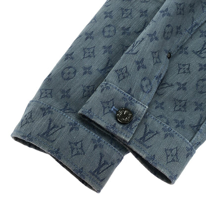 Louis Vuitton Blue Monogram Street Denim Jacket Size 50