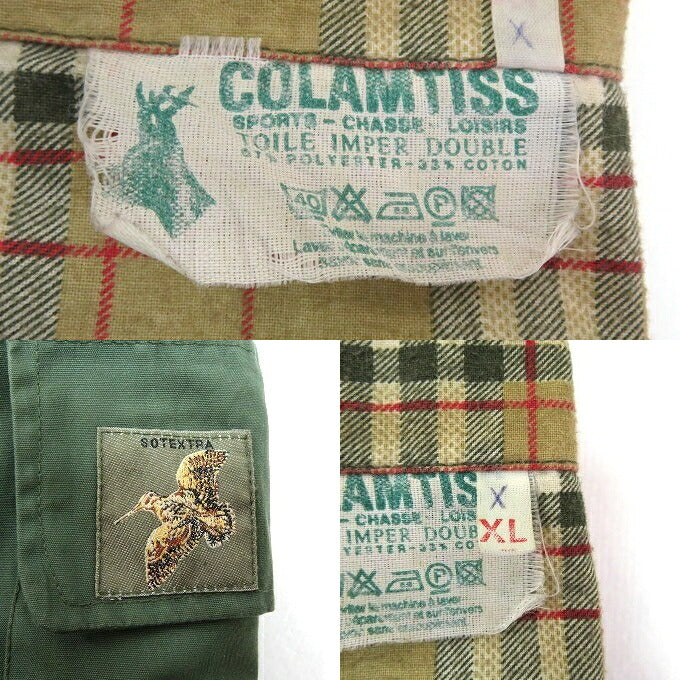 COLAMTISS 80s Hunting Jacket Green Size XL