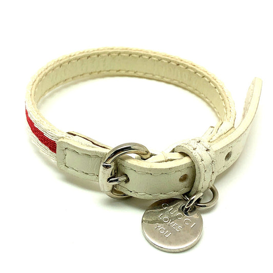 Gucci Leather Canvas Charity Bracelet GUCCI