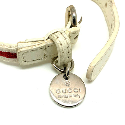 Gucci Leather Canvas Charity Bracelet GUCCI