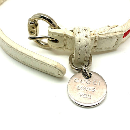 Gucci Leather Canvas Charity Bracelet GUCCI