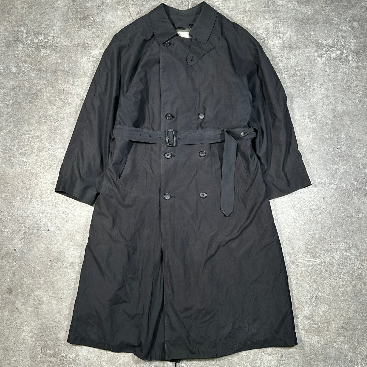 LONDON FOG 00s Black Trench Coat Size 42