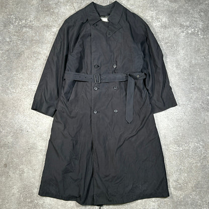 LONDON FOG 00s Black Trench Coat Size 42