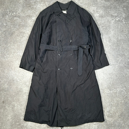 LONDON FOG 00s Black Trench Coat Size 42