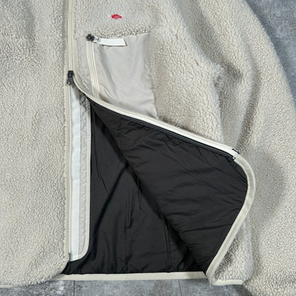 DANTON Boa Fleece Stand Collar Jacket White Size S