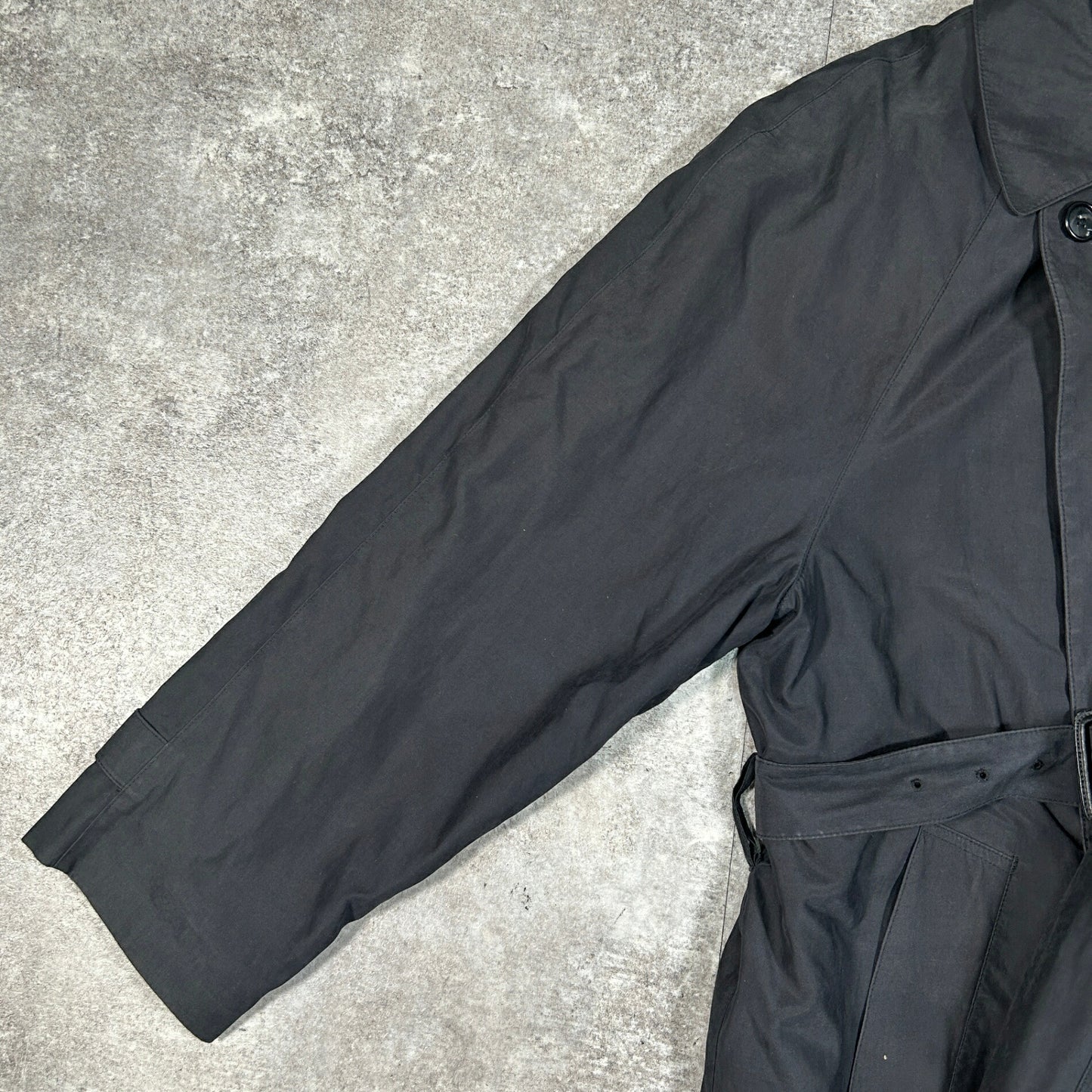 LONDON FOG 00s Black Trench Coat Size 42