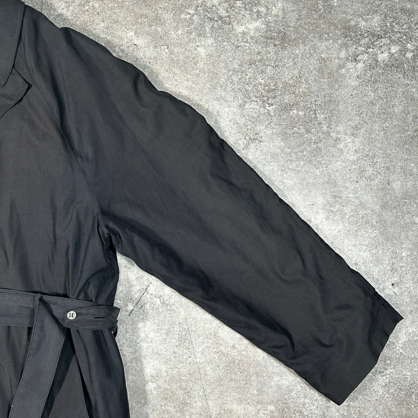 LONDON FOG 00s Black Trench Coat Size 42
