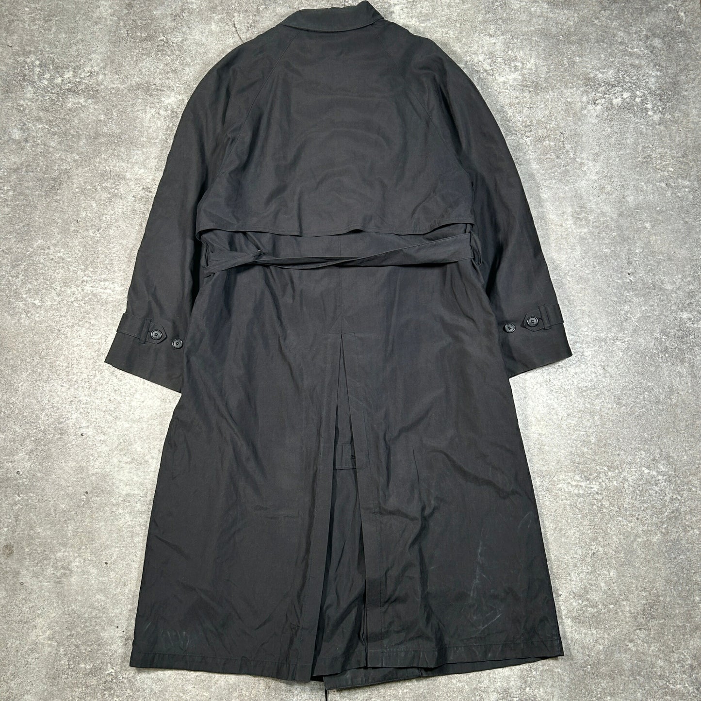 LONDON FOG 00s Black Trench Coat Size 42