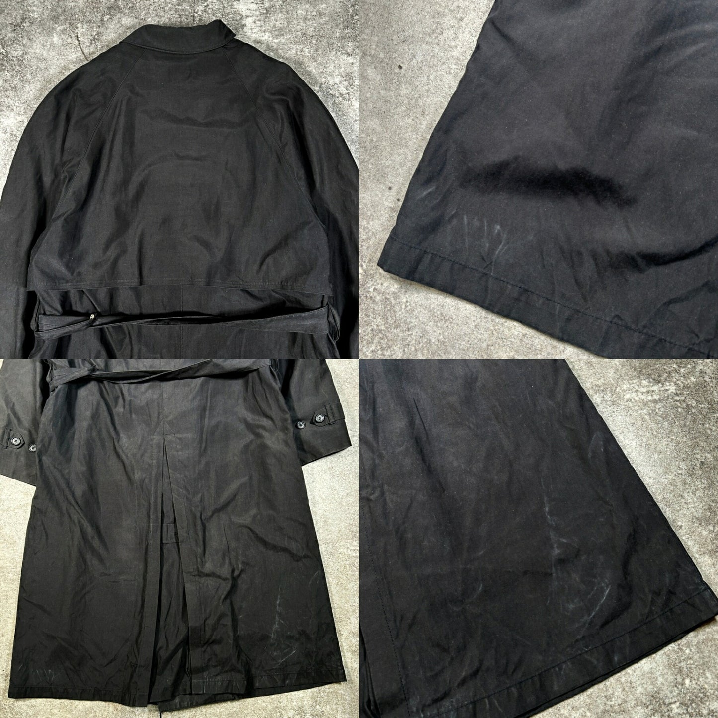 LONDON FOG 00s Black Trench Coat Size 42