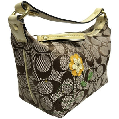 COACH Signature Canvas Enamel Flower Mini Bag Size ONE SIZE