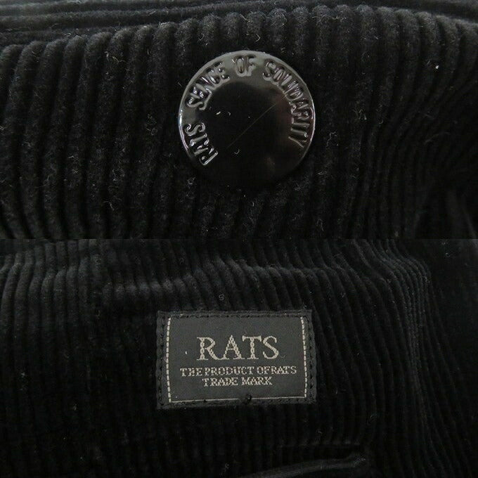 RATS Corduroy Easy Pants Black Size M