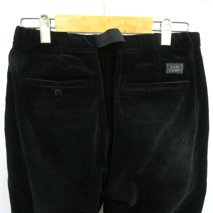 RATS Corduroy Easy Pants Black Size M