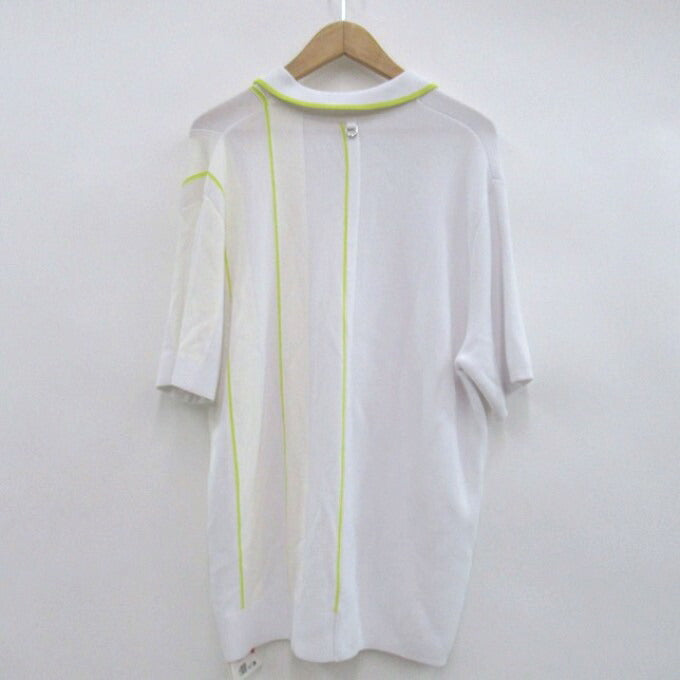 JACQUEMUS The Juego Polo Shirt White Yellow Size M