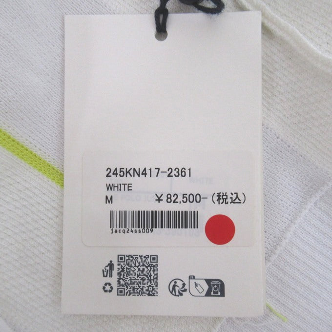 JACQUEMUS The Juego Polo Shirt White Yellow Size M