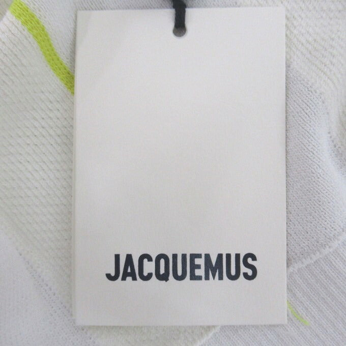 JACQUEMUS The Juego Polo Shirt White Yellow Size M
