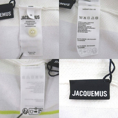 JACQUEMUS The Juego Polo Shirt White Yellow Size M