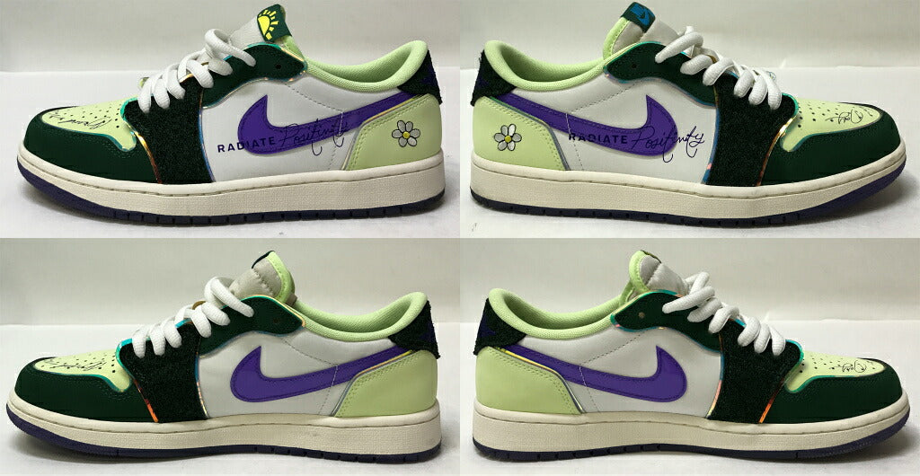 NIKE Air Jordan 1 Low OG Multi-Color Sneakers Size 27.5