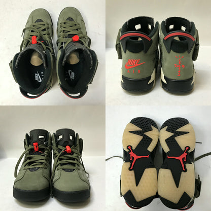 NIKE x TRAVIS SCOTT Air Jordan 6 Retro GS Sneakers Size 24.0