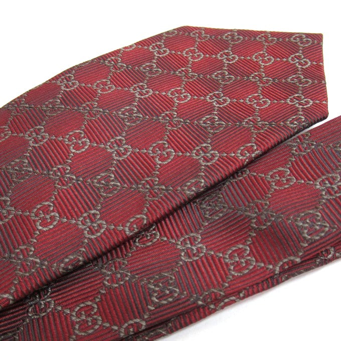 GUCCI GG Interlocking Red Tie Size ONE SIZE