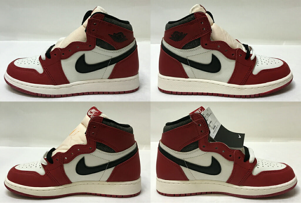 NIKE Air Jordan 1 Retro High OG GS White Sneakers Size 23.0