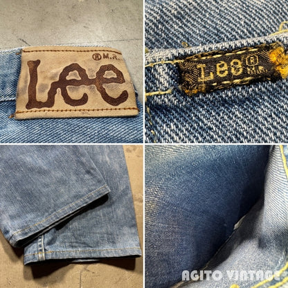 Lee RIDERS 70s 200B Bleached Selvedge Denim Size W38