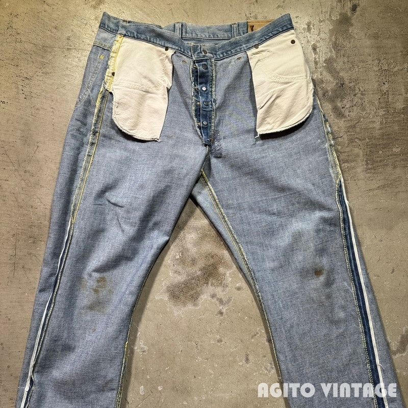 Lee RIDERS 70s 200B Bleached Selvedge Denim Size W38