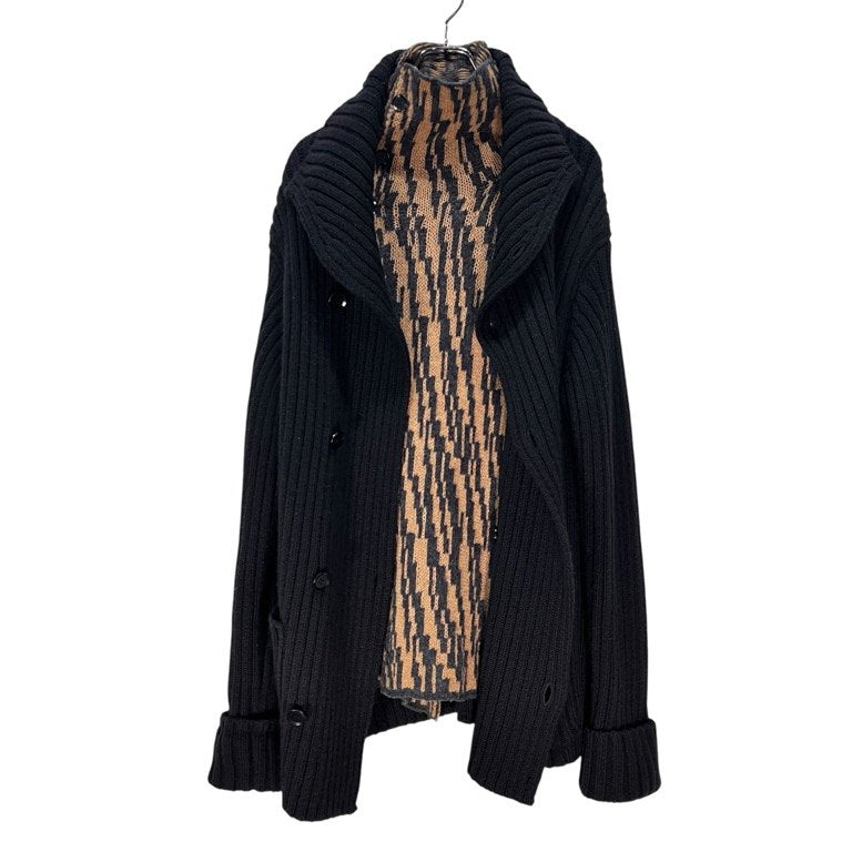 Yohji Yamamoto 14AW Wool Double-breasted Knit Jacket Size 3