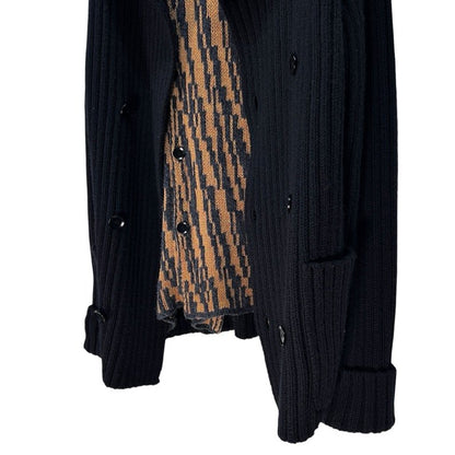Yohji Yamamoto 14AW Wool Double-breasted Knit Jacket Size 3