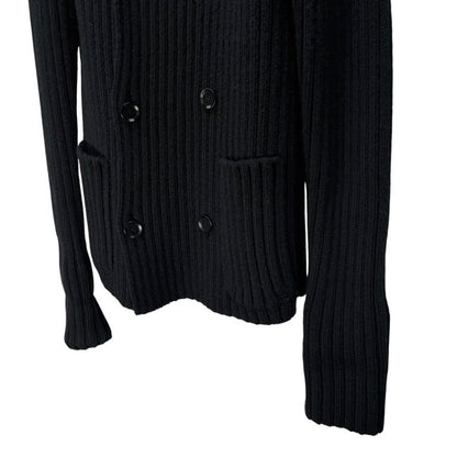 Yohji Yamamoto 14AW Wool Double-breasted Knit Jacket Size 3