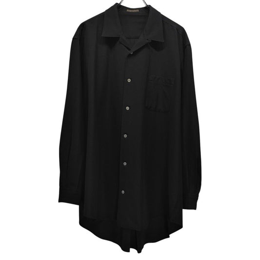 Y's for men 90s Wool Tuxedo Open Oversized Shirt Size XL