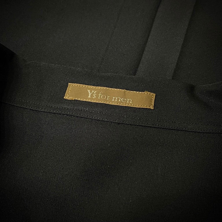 Y's for men 90s Wool Tuxedo Open Oversized Shirt Size XL