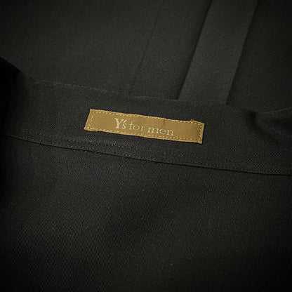 Y's for men 90s Wool Tuxedo Open Oversized Shirt Size XL