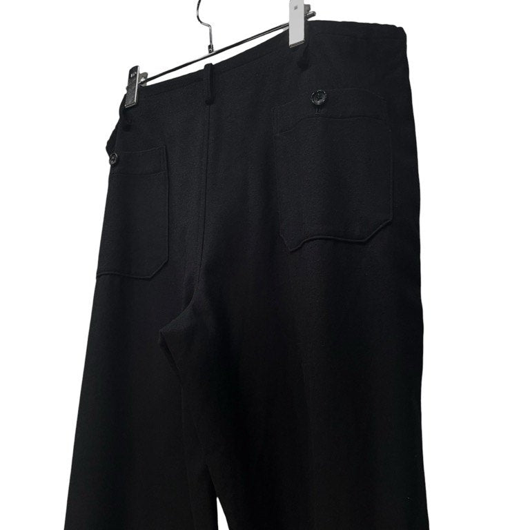 Y's for men Wool Cashmere Flannel Pants Black Size 3