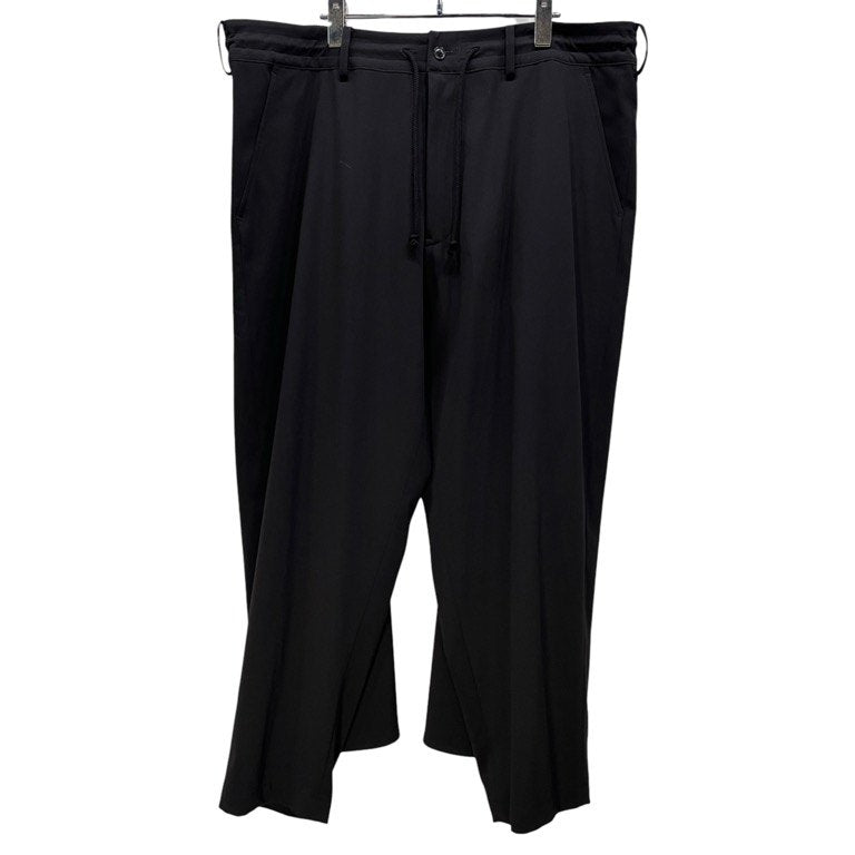 S'YTE Yohji Yamamoto Black Gabardine Flare Seam Pants Size 3