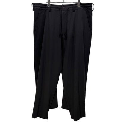 S'YTE Yohji Yamamoto Black Gabardine Flare Seam Pants Size 3
