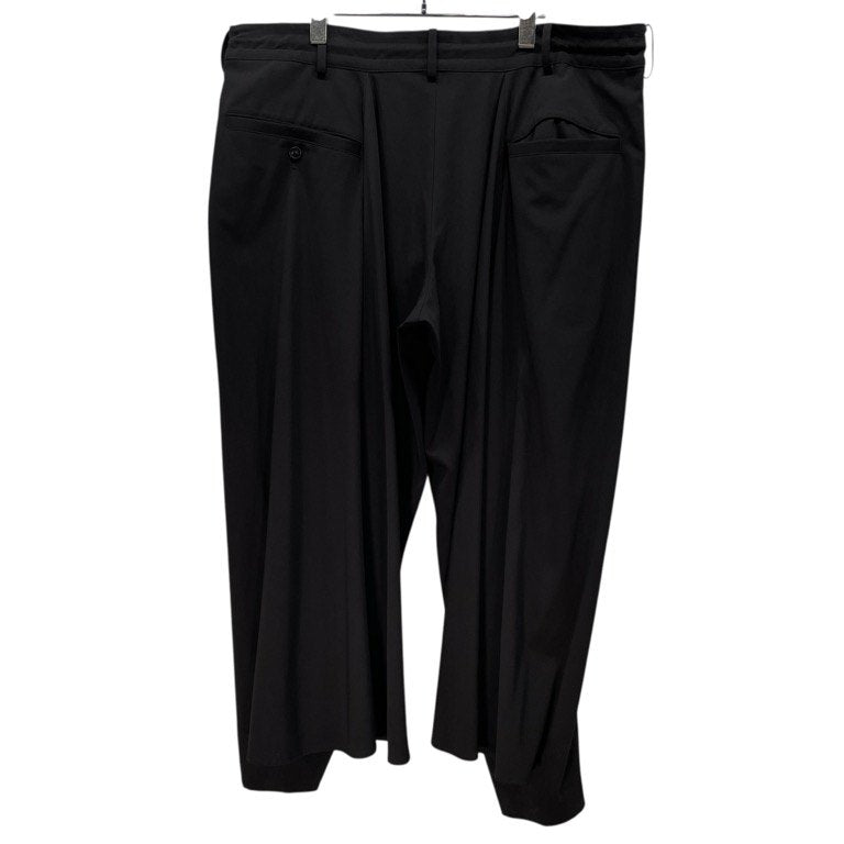 S'YTE Yohji Yamamoto Black Gabardine Flare Seam Pants Size 3