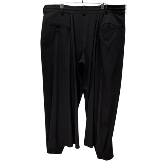 S'YTE Yohji Yamamoto Black Gabardine Flare Seam Pants Size 3