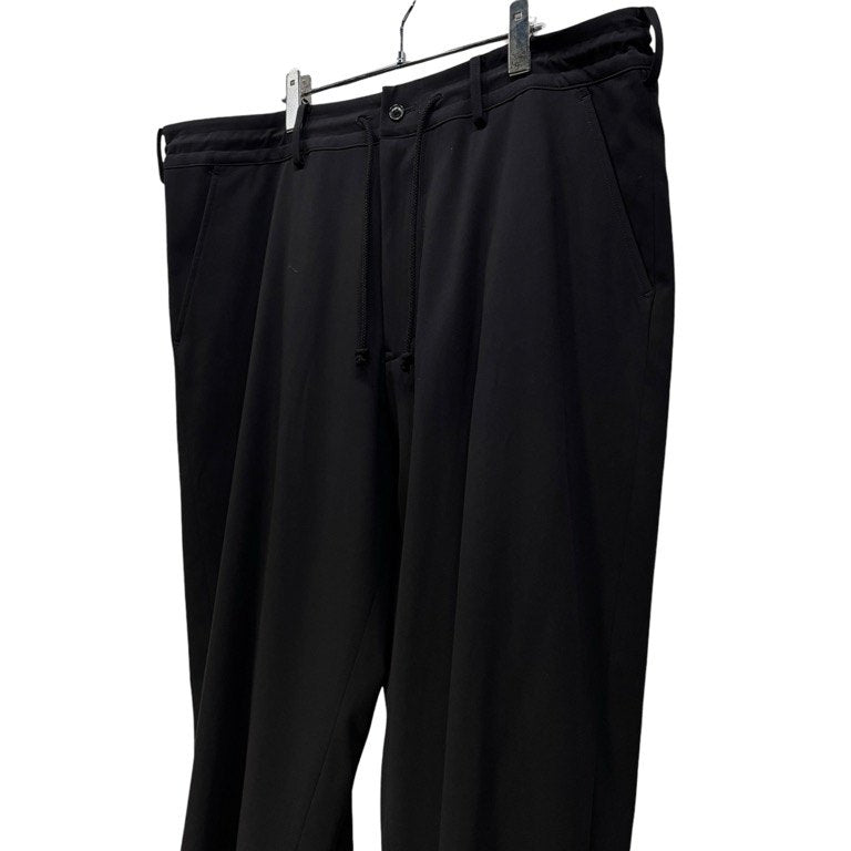 S'YTE Yohji Yamamoto Black Gabardine Flare Seam Pants Size 3