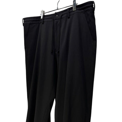 S'YTE Yohji Yamamoto Black Gabardine Flare Seam Pants Size 3