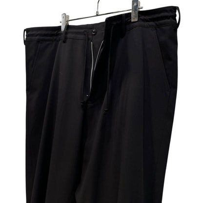S'YTE Yohji Yamamoto Black Gabardine Flare Seam Pants Size 3