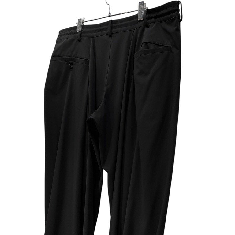 S'YTE Yohji Yamamoto Black Gabardine Flare Seam Pants Size 3